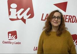 La coordinadora local de Izquierda Unida en León, Carmen Fraganillo.