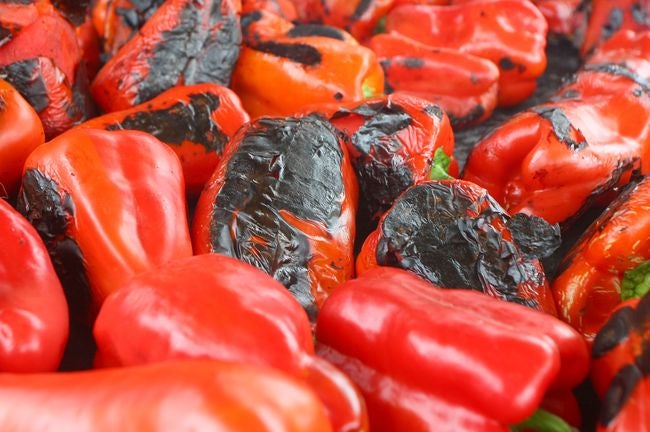 Pimientos asados de El Bierzo.