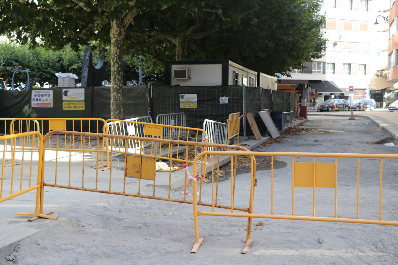 Obras en la zona centro de León