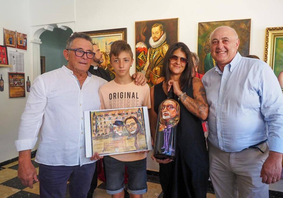 El pintor leonés Luis Zotes inauguró su nuevo estudio