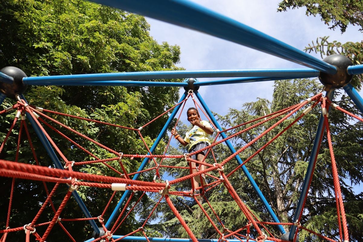 Sidahmed en el parque de San Francisco de la capital leonesa