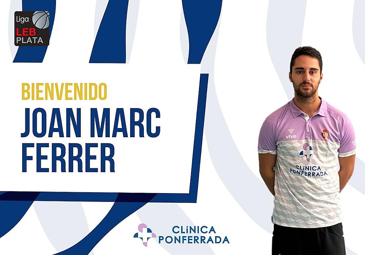 Joan Marc Ferrer se incorpora al Clínica Ponferrada como asistente.