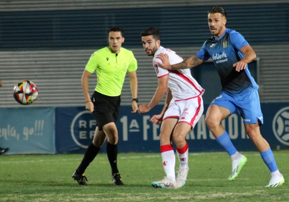 Diego Barri, en el partido ante el Fuenlabrada.