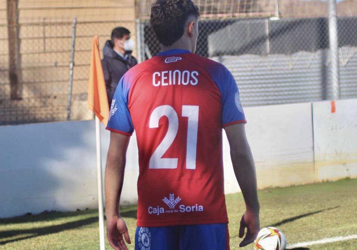 Dani Ceinos, en su etapa en el Numancia.