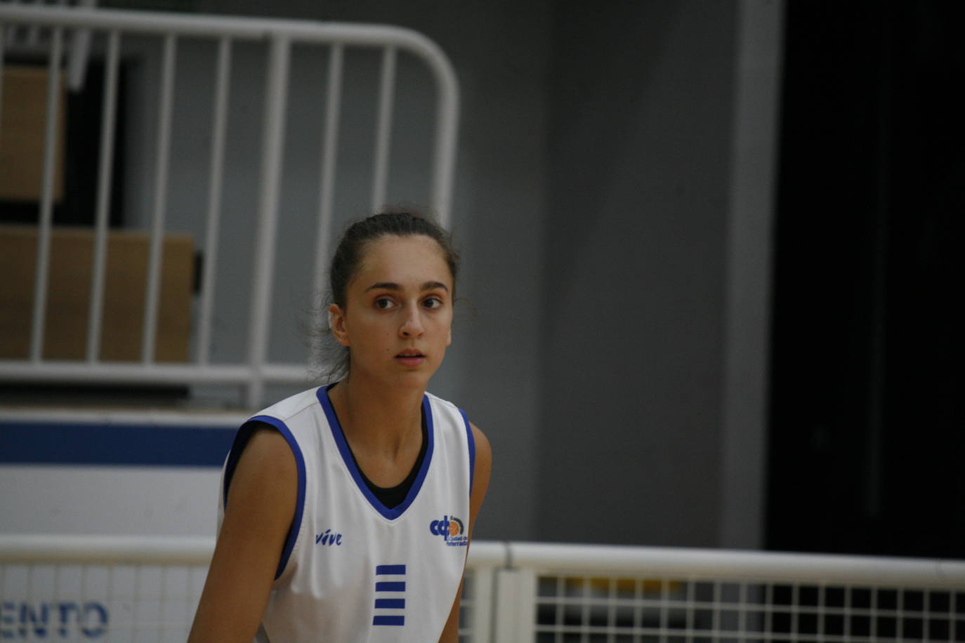 María Núñez en un entrenamiento con el equipo.