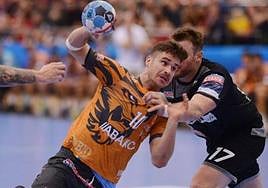 Rodri Pérez, en su anterior etapa en el Abanca Ademar.