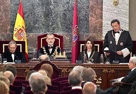 El rey preside la apertura del Año Judicial.