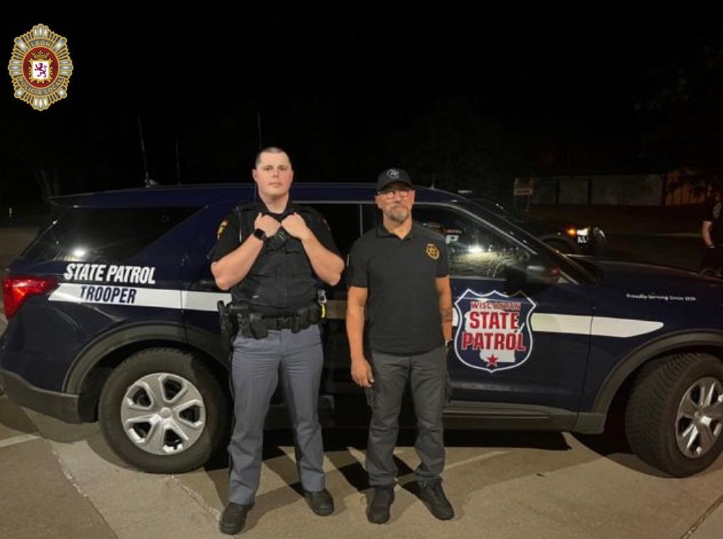 El policía leonés que patrulla el estado de Wisconsin