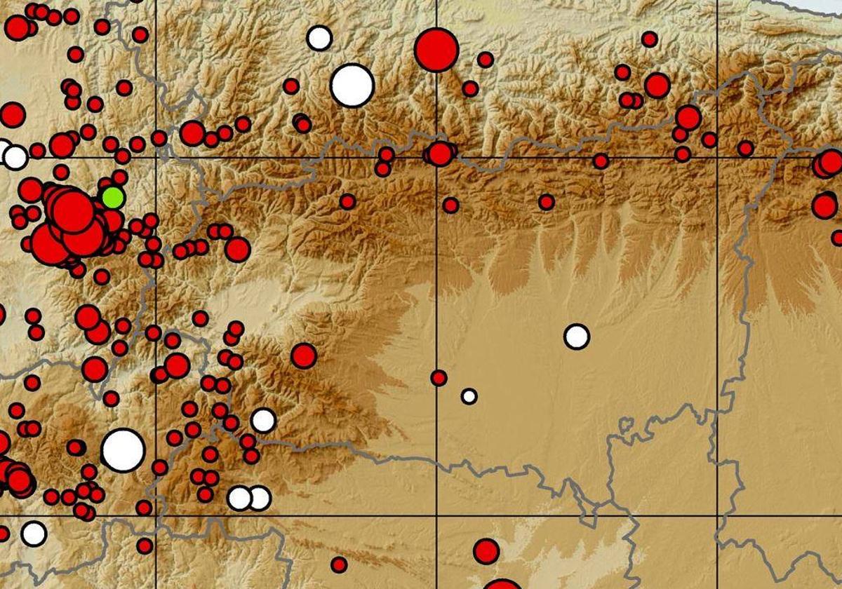 Terremotos registrados en la provincia de León en los últimos años.