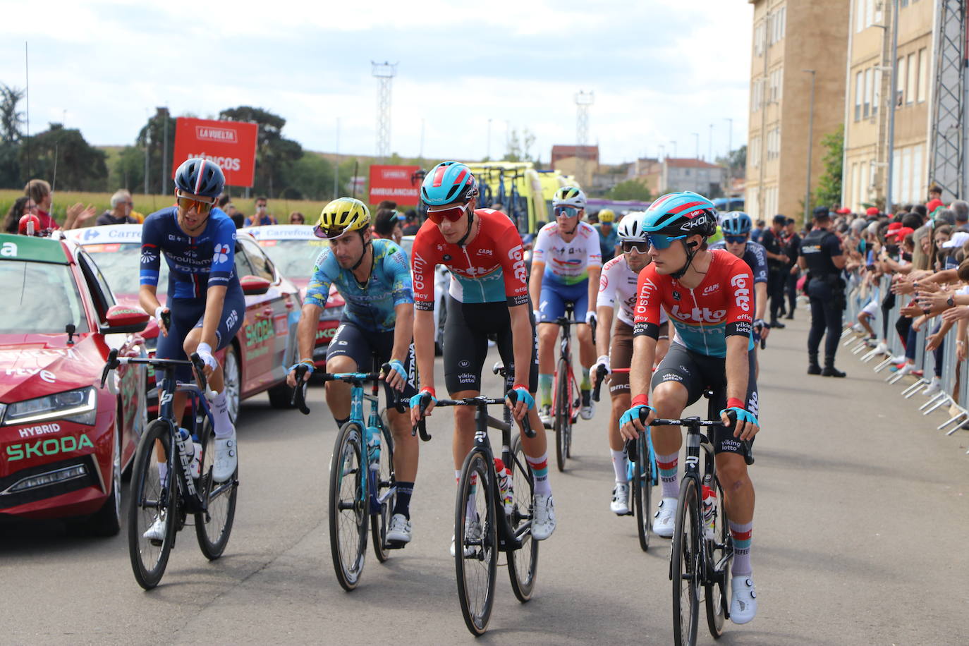 La Vuelta España en La Bañeza