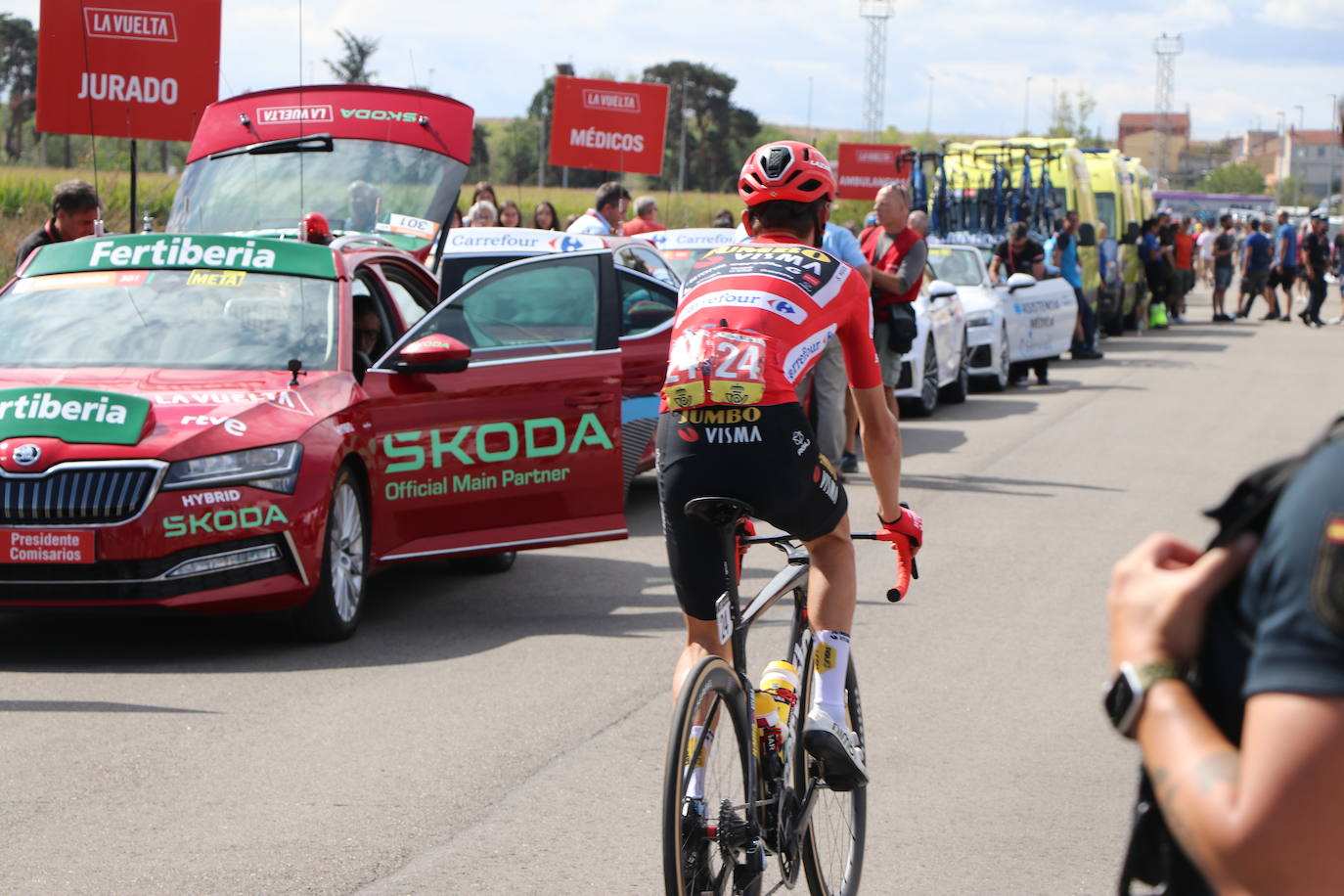 La Vuelta España en La Bañeza