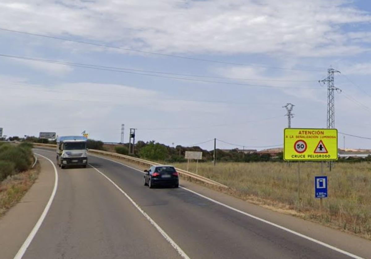 Tramo de carretera en el que se ha producido el accidente.