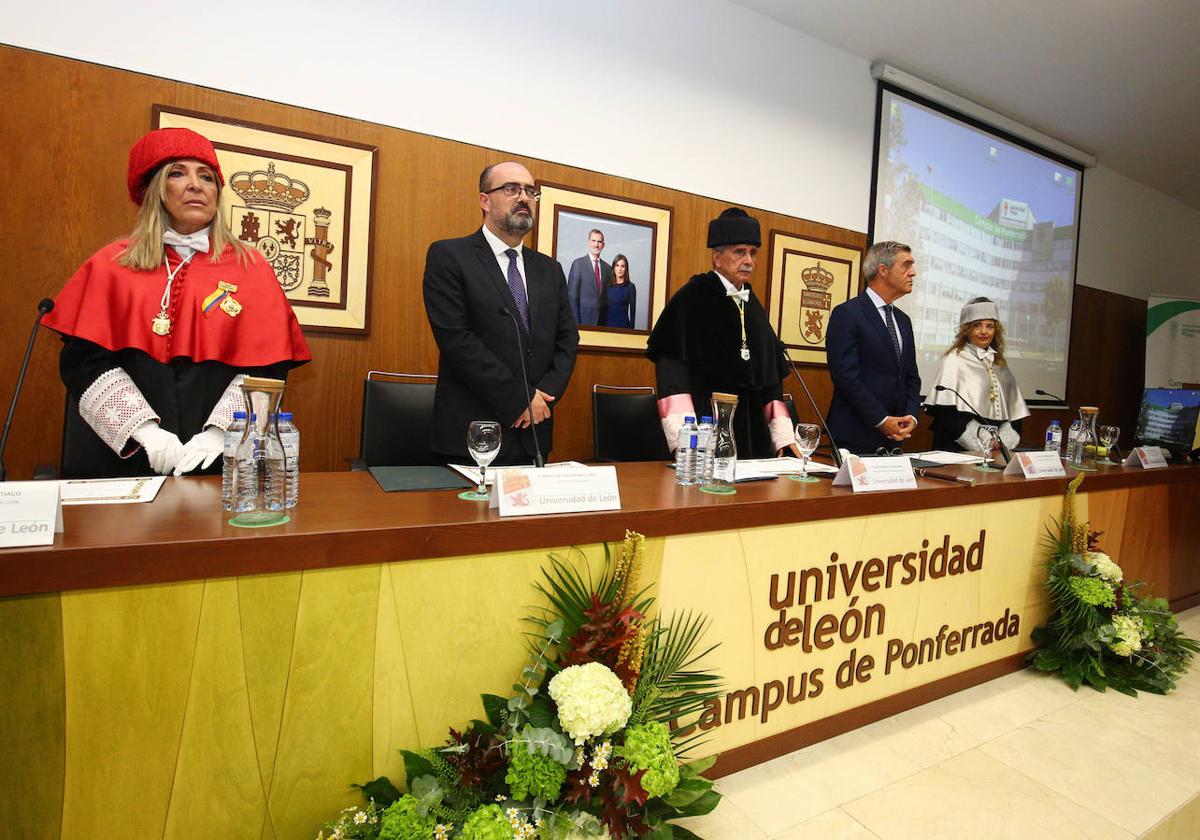 Acto de apertura del curso en el Campus de Ponferrada de la ULE