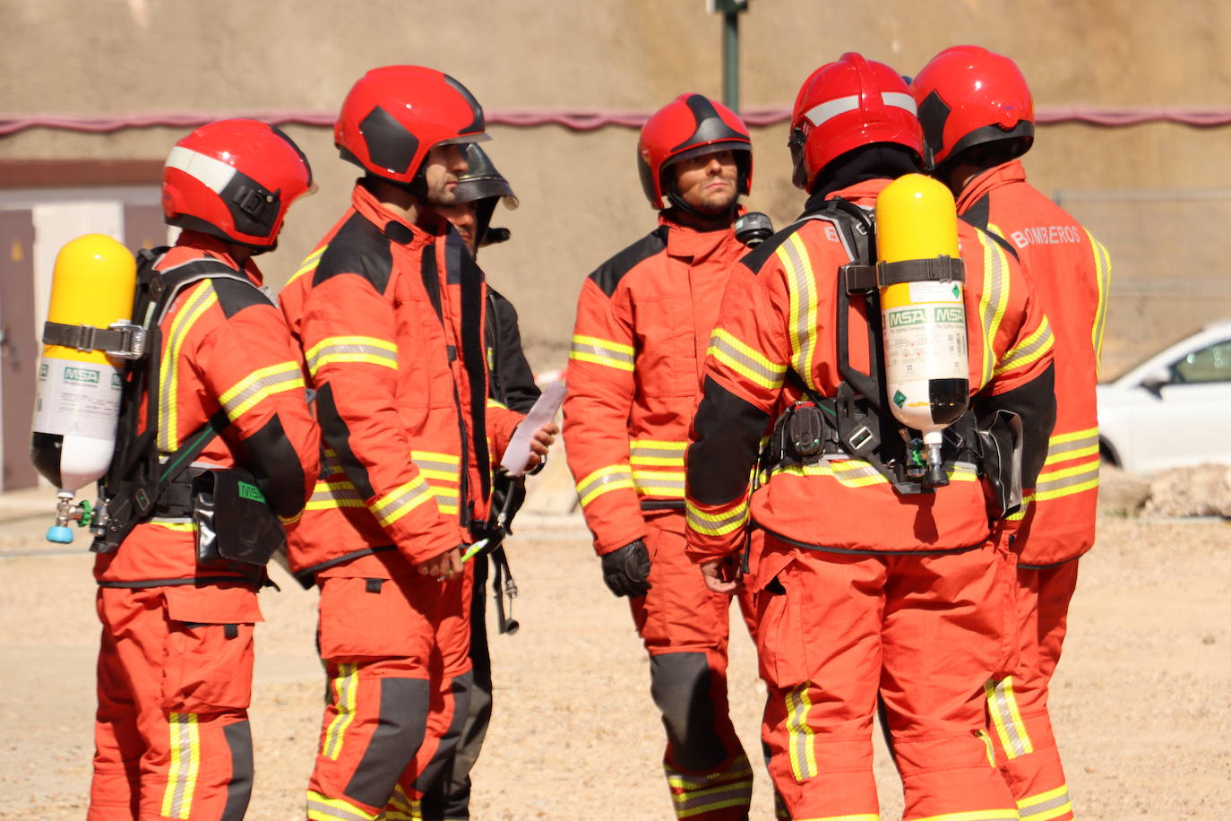 Simulacro de emergencia en la Variante de Pajares