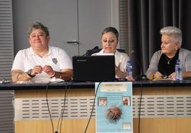 La exjugadora Celsa García durante el momento de la presentación de su libro