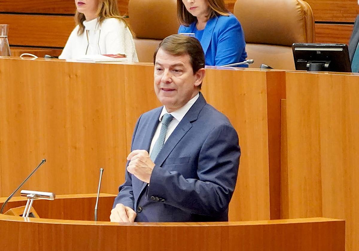 El presidente de la Junta de Castilla y León, Alfonso Fernández Mañueco.