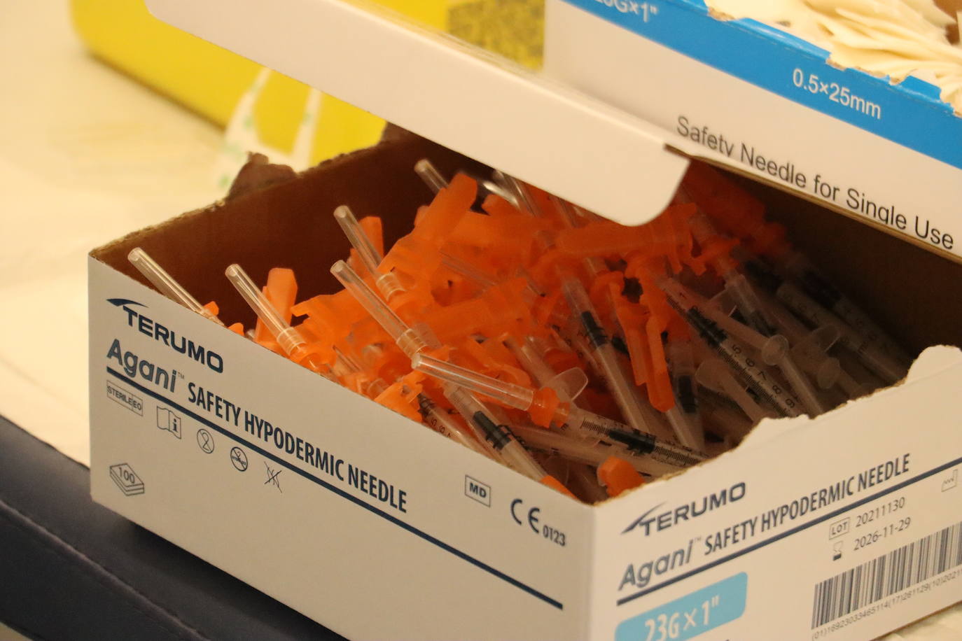 Jeringuillas con las vacunas. 