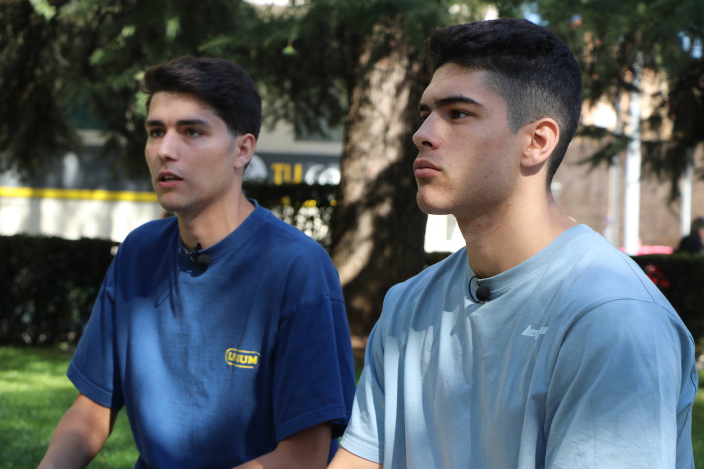 Arturo y Luis durante la entrevista. 