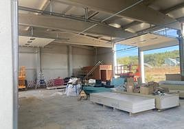 Aspecto que presenta el parque de bomberos de Cistierna.