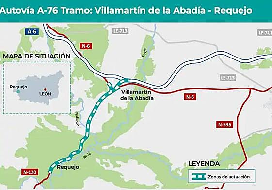 Gráfico de las zonas de actuación.