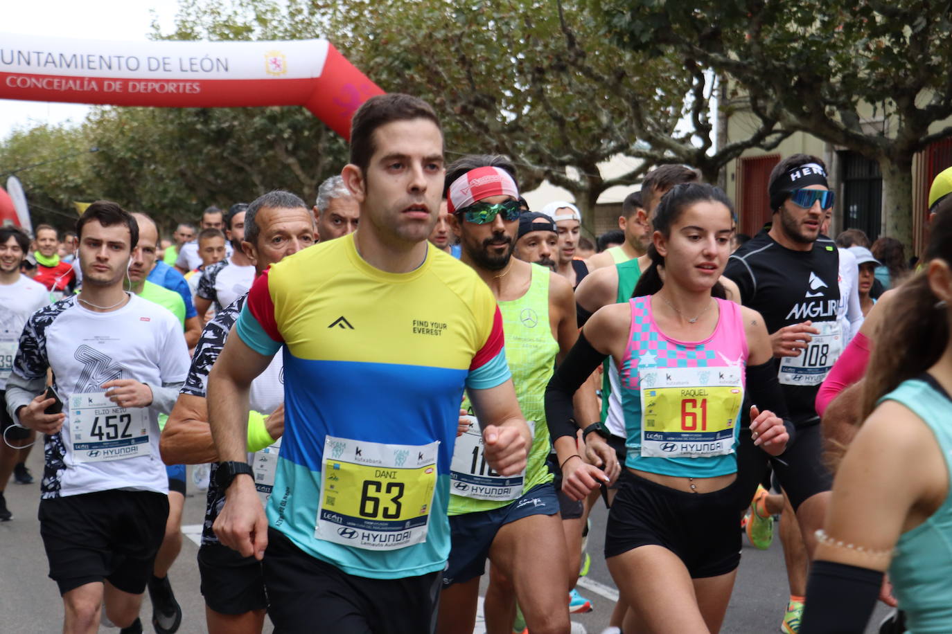 Salida y meta de los 10km de León