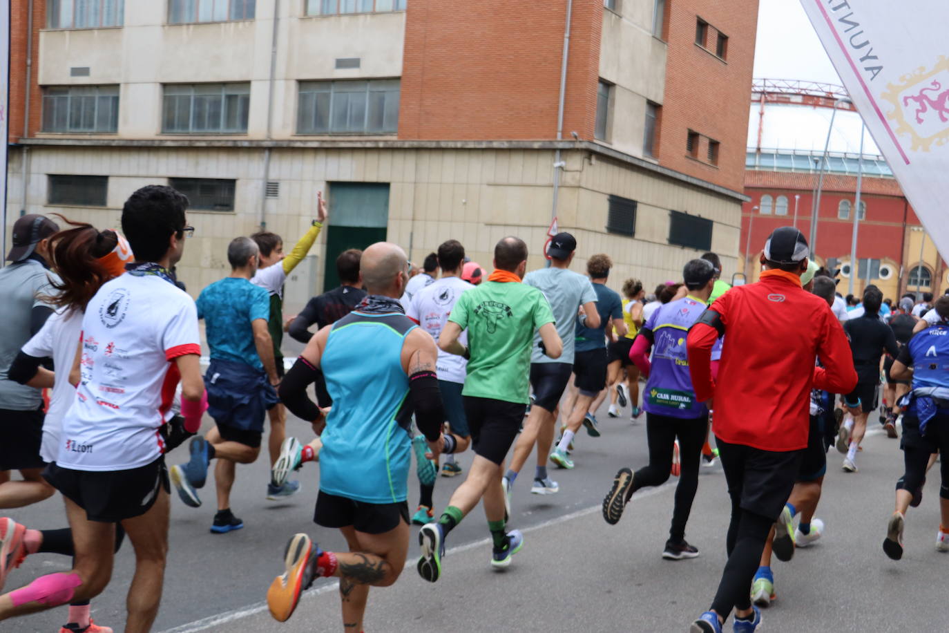 Salida y meta de los 10km de León