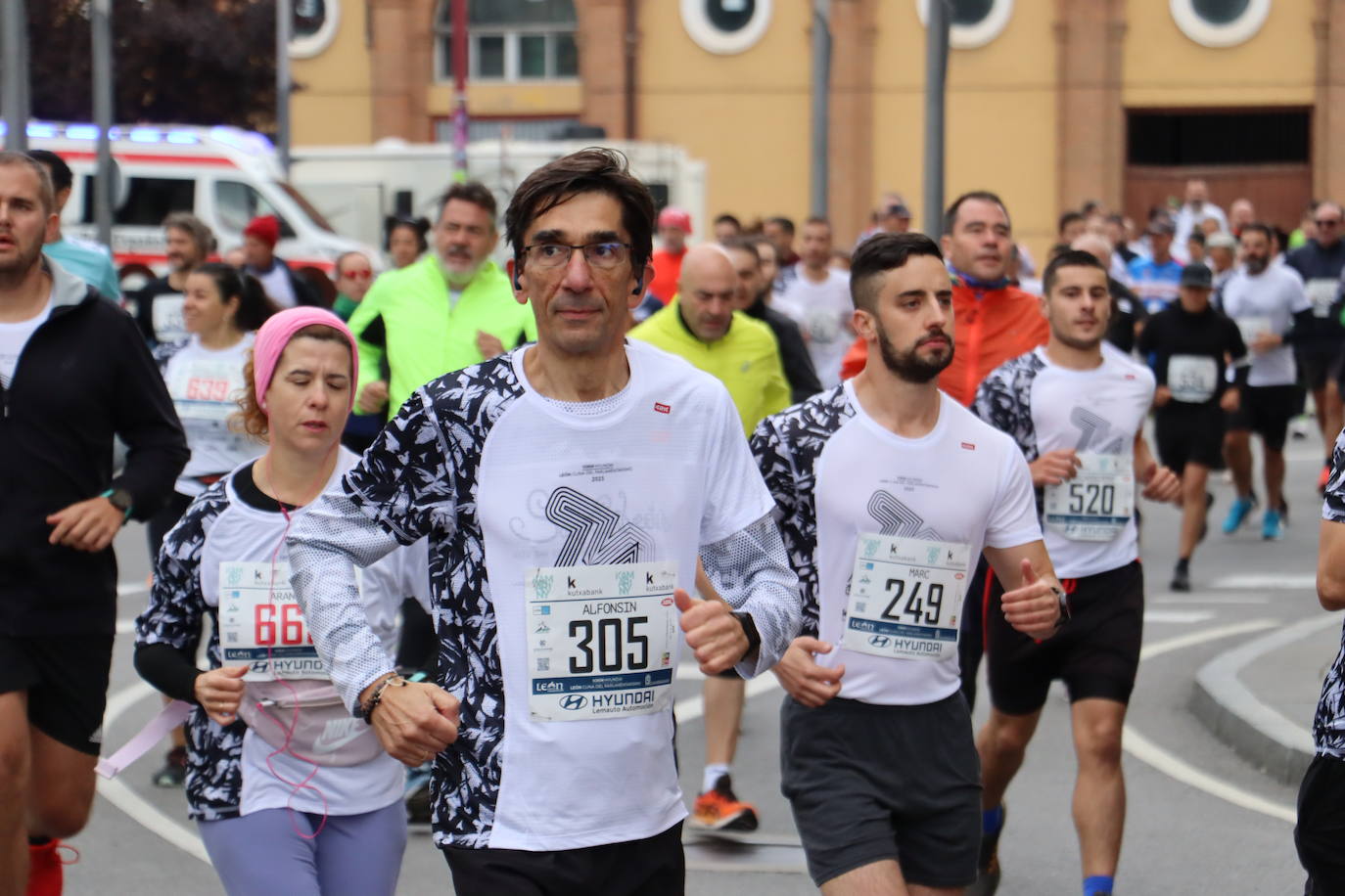 Salida y meta de los 10km de León