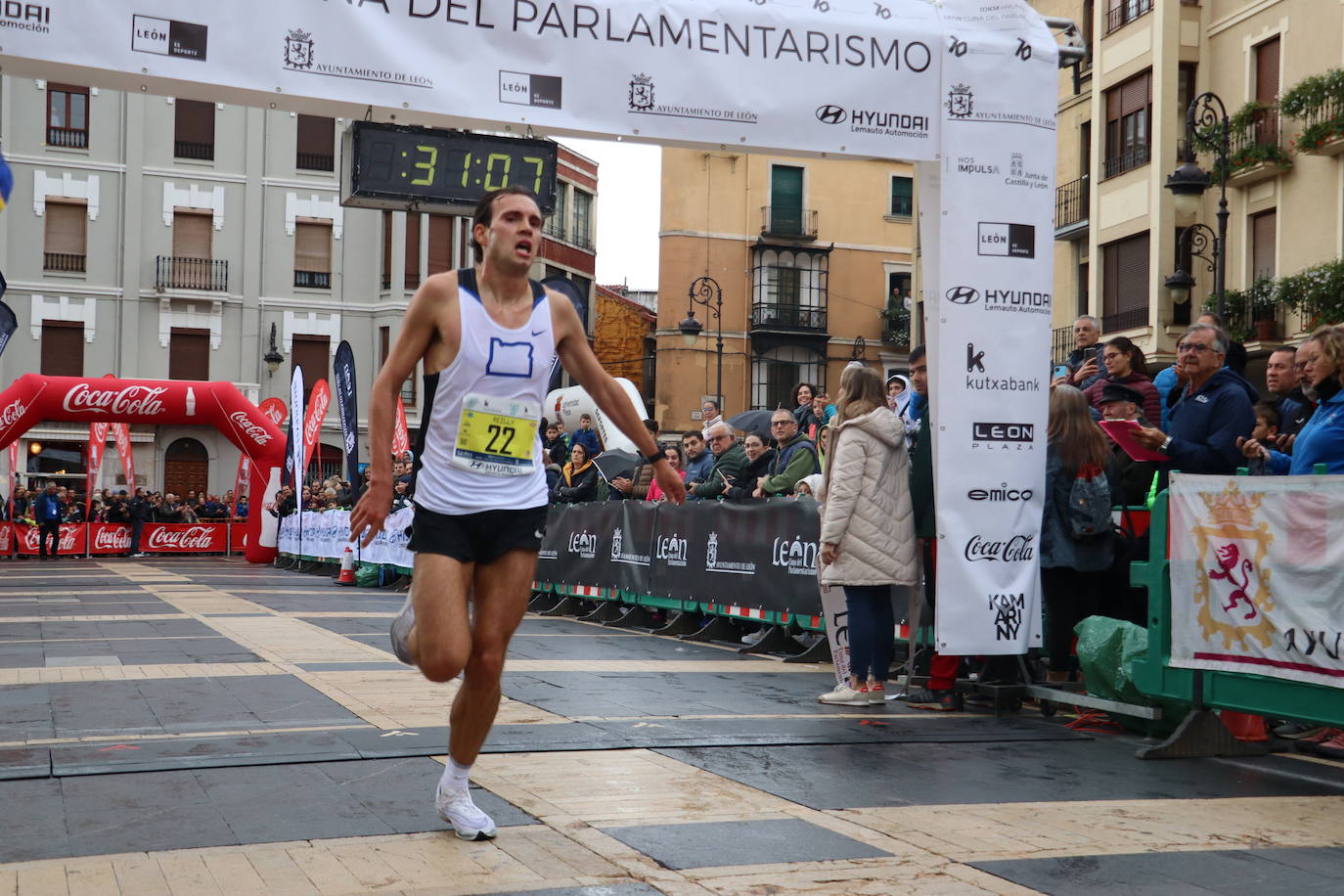 Salida y meta de los 10km de León
