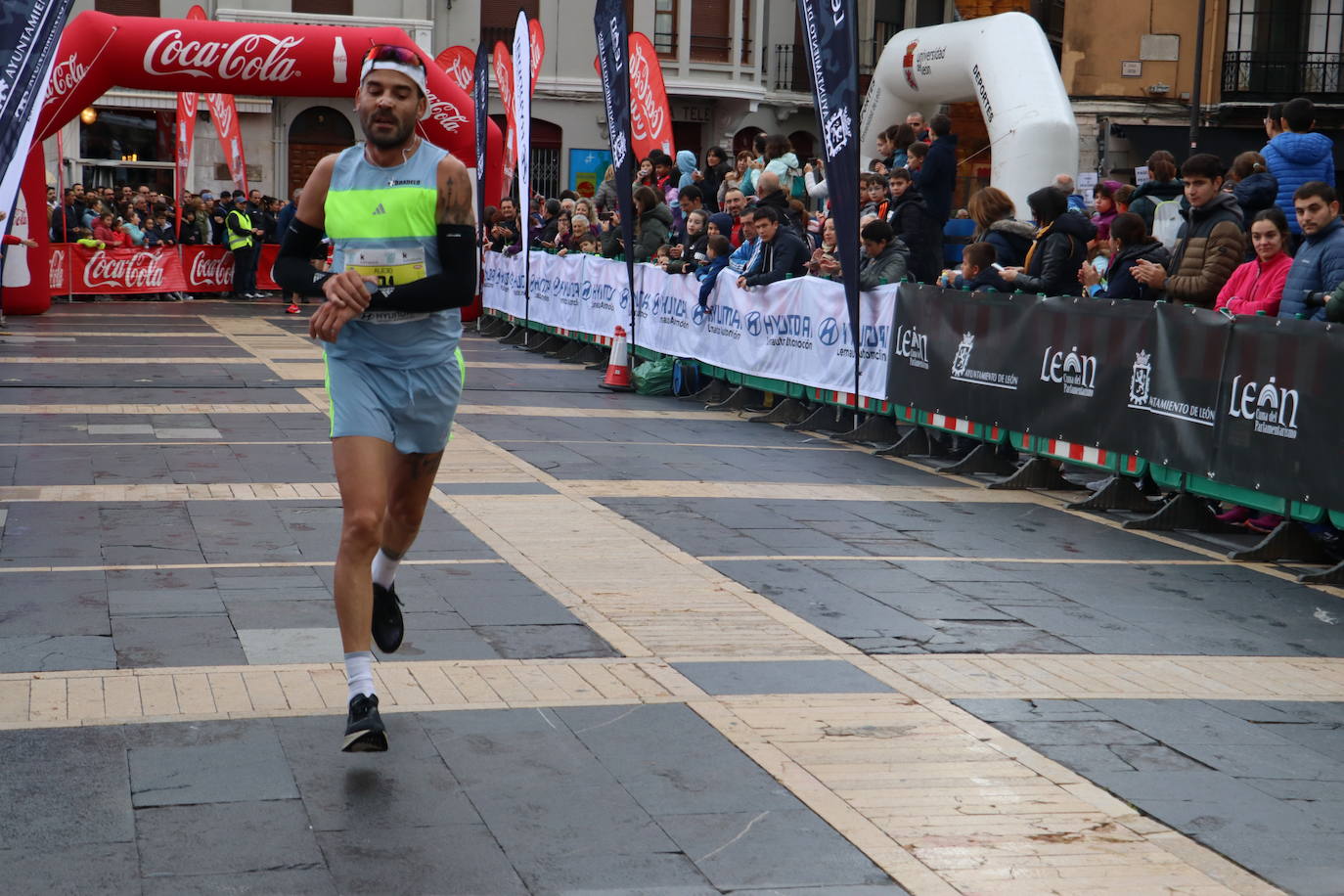 Salida y meta de los 10km de León