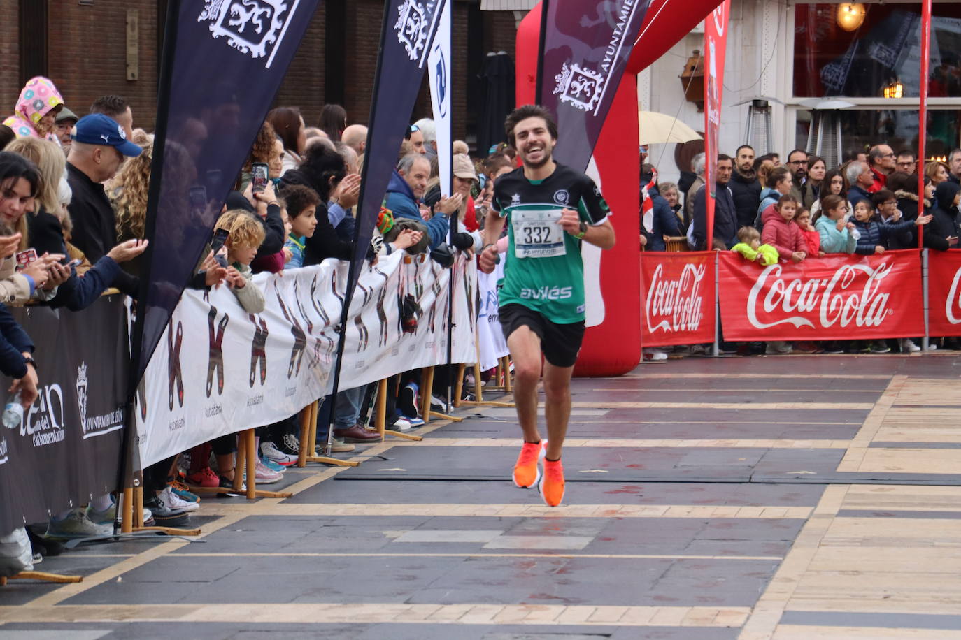 Salida y meta de los 10km de León