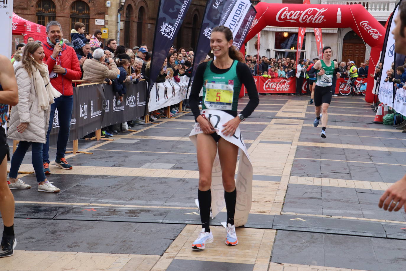 Salida y meta de los 10km de León