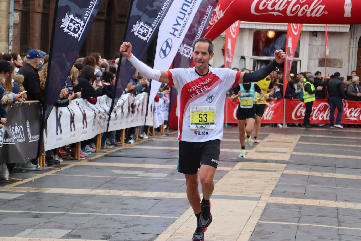 Salida y meta de los 10km de León