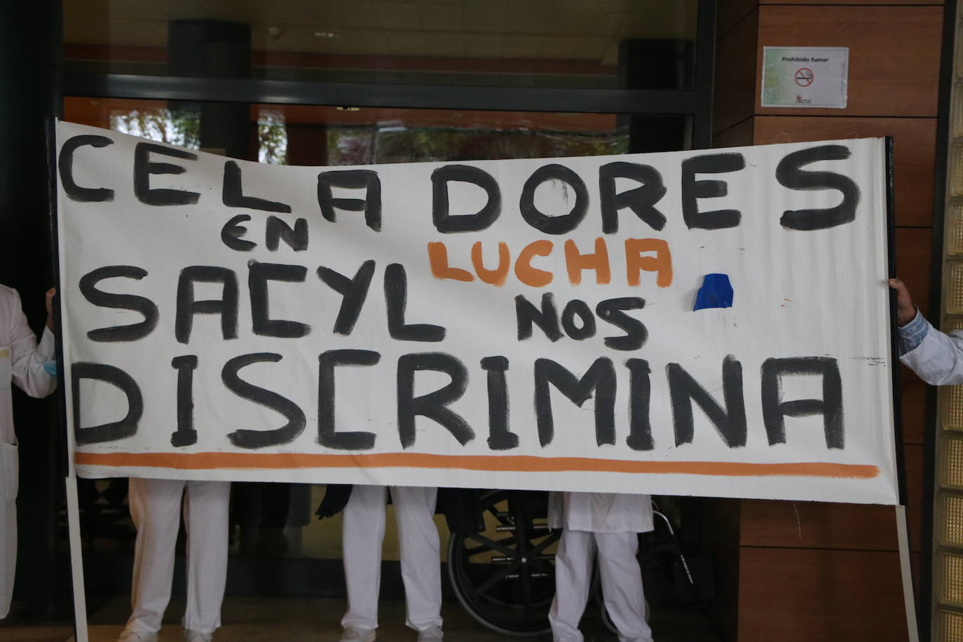 Concentración de trabajadores de Sacyl