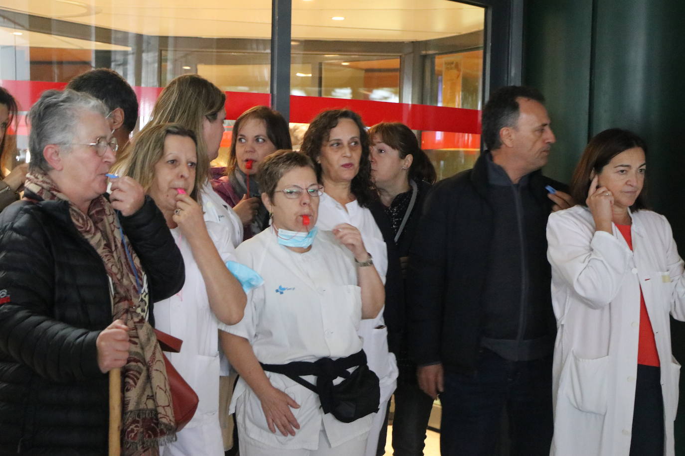 Concentración de trabajadores de Sacyl