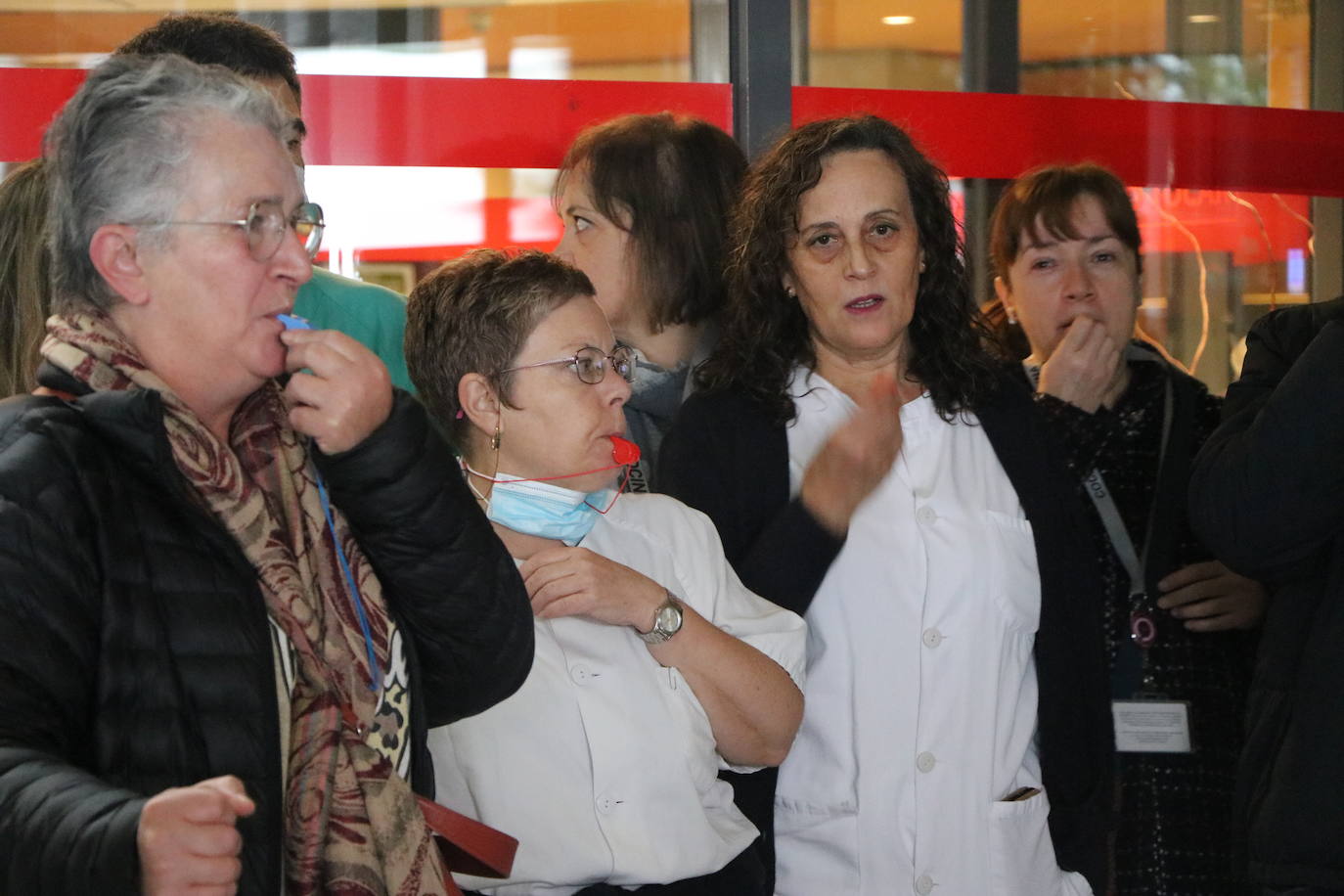 Concentración de trabajadores de Sacyl