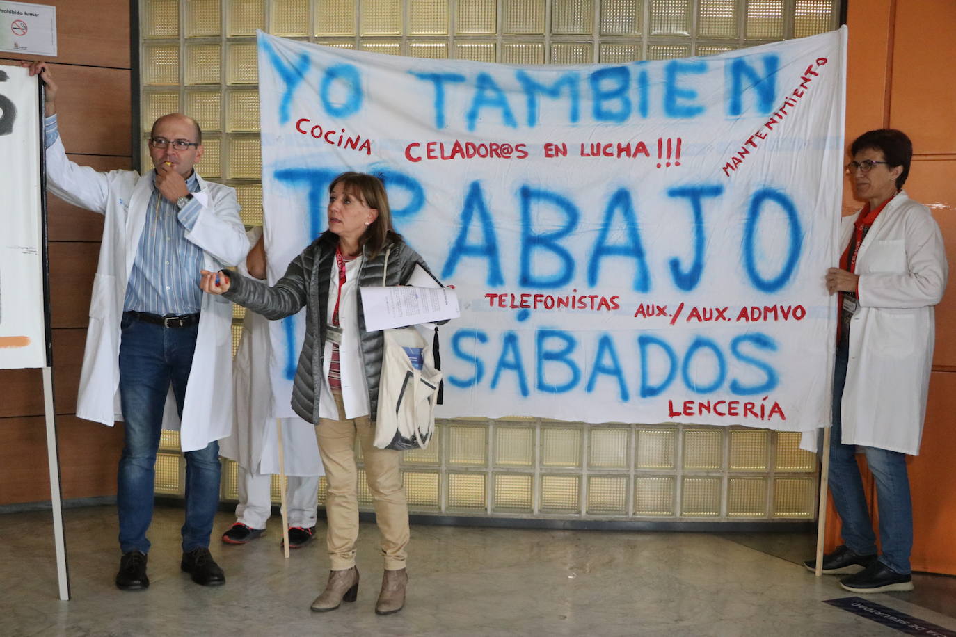 Concentración de trabajadores de Sacyl