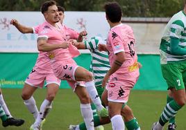 Imagen de un partido del Atlético Astorga esta temporada.