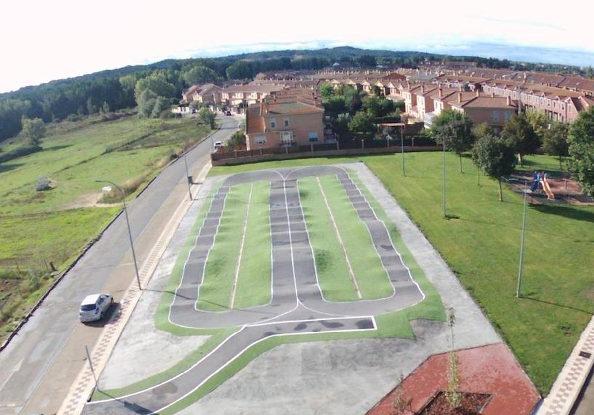 Vista aérea de la pista pump-truck de Villarrodrigo.