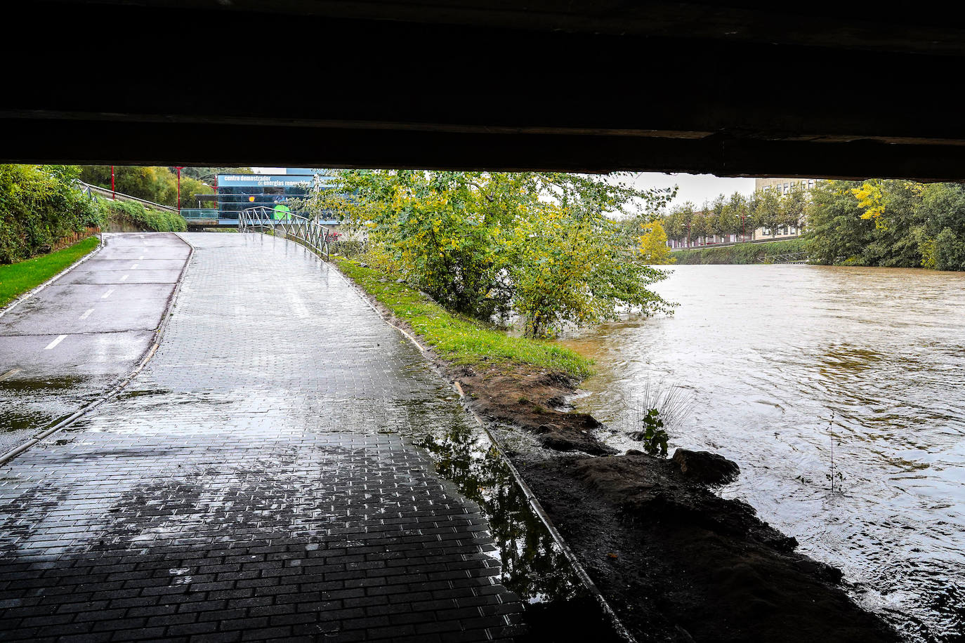 Temporal de viento y lluvia en León