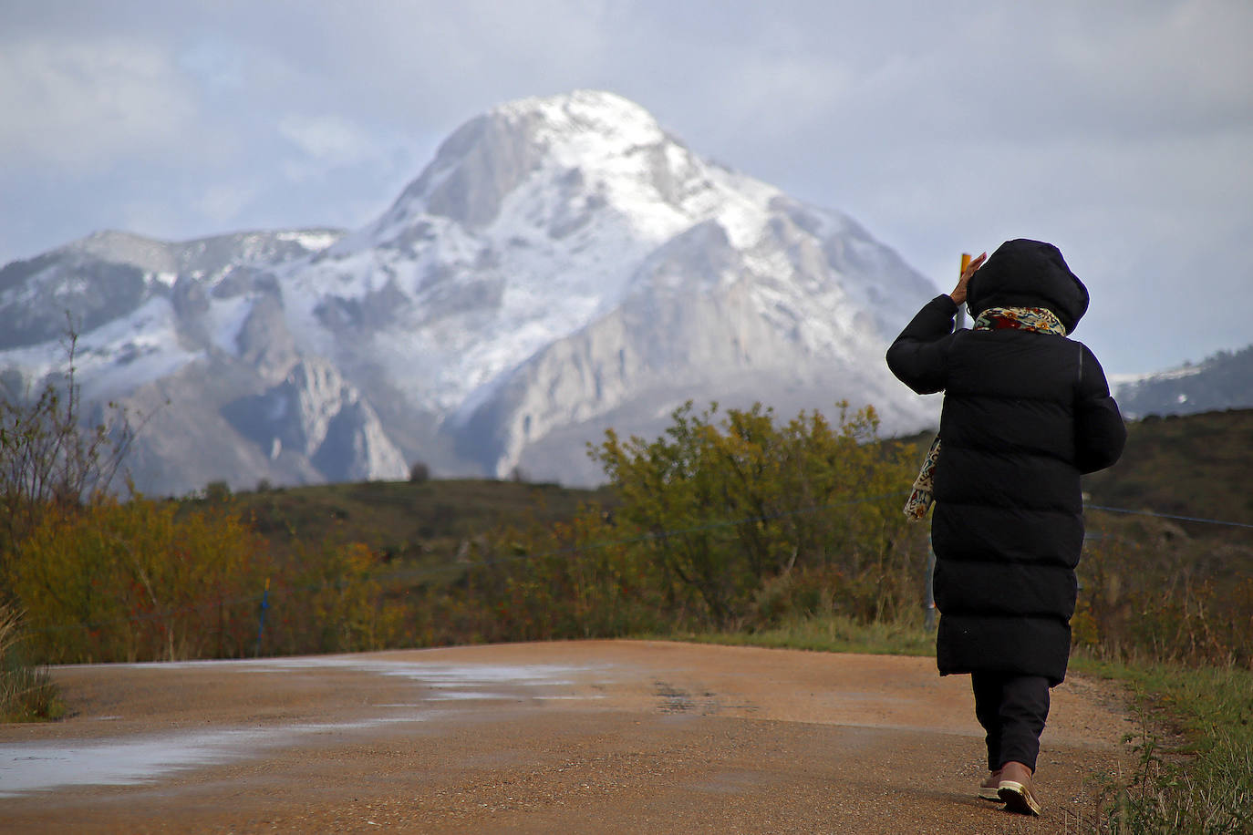 Nieve en la montaña leonesa.