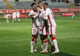 Samanes celebra su gol