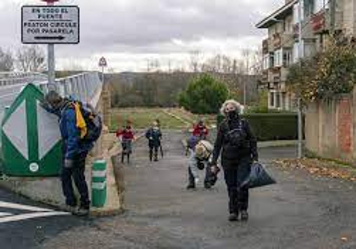 Peregrinos en el Camino de Santiago