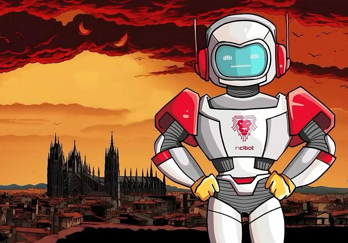 Incibot, la nueva mascota de Incibe en su vídeo de presentación.