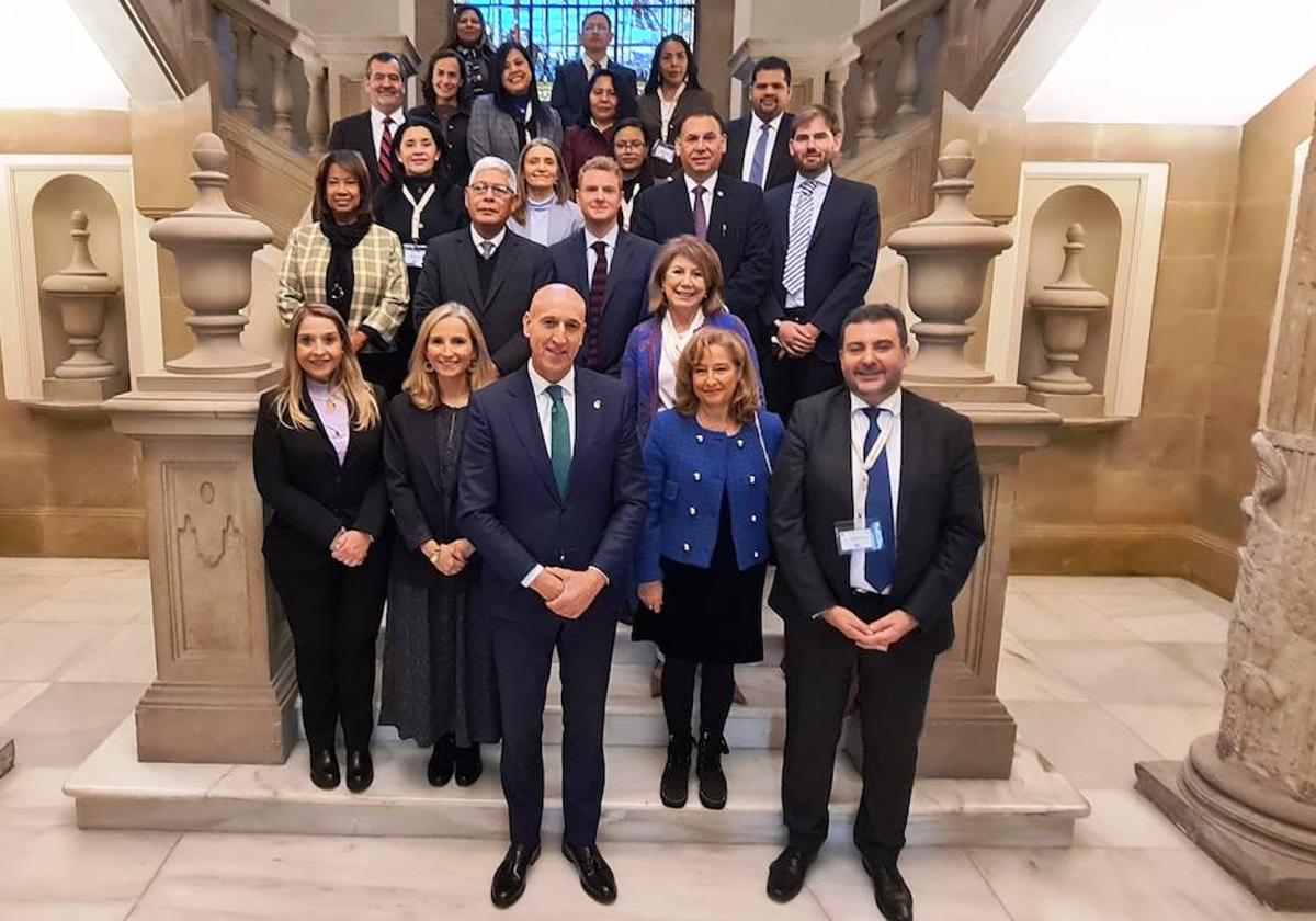 Recepción en el Ayuntamiento de León.