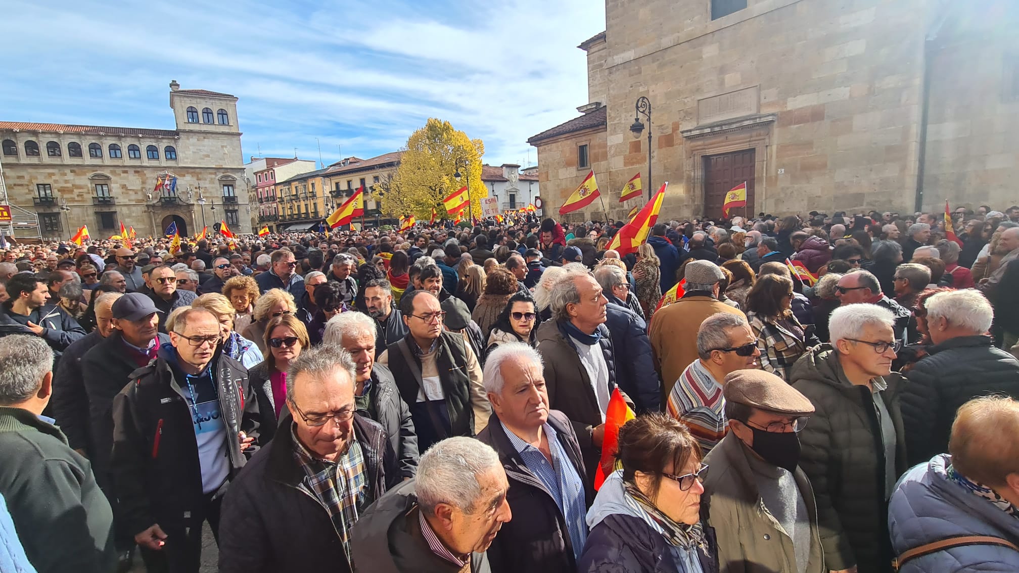 Concentración contra la amnistía en León