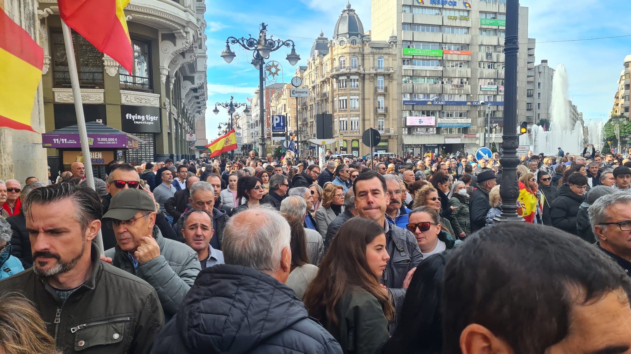 Concentración contra la amnistía en León