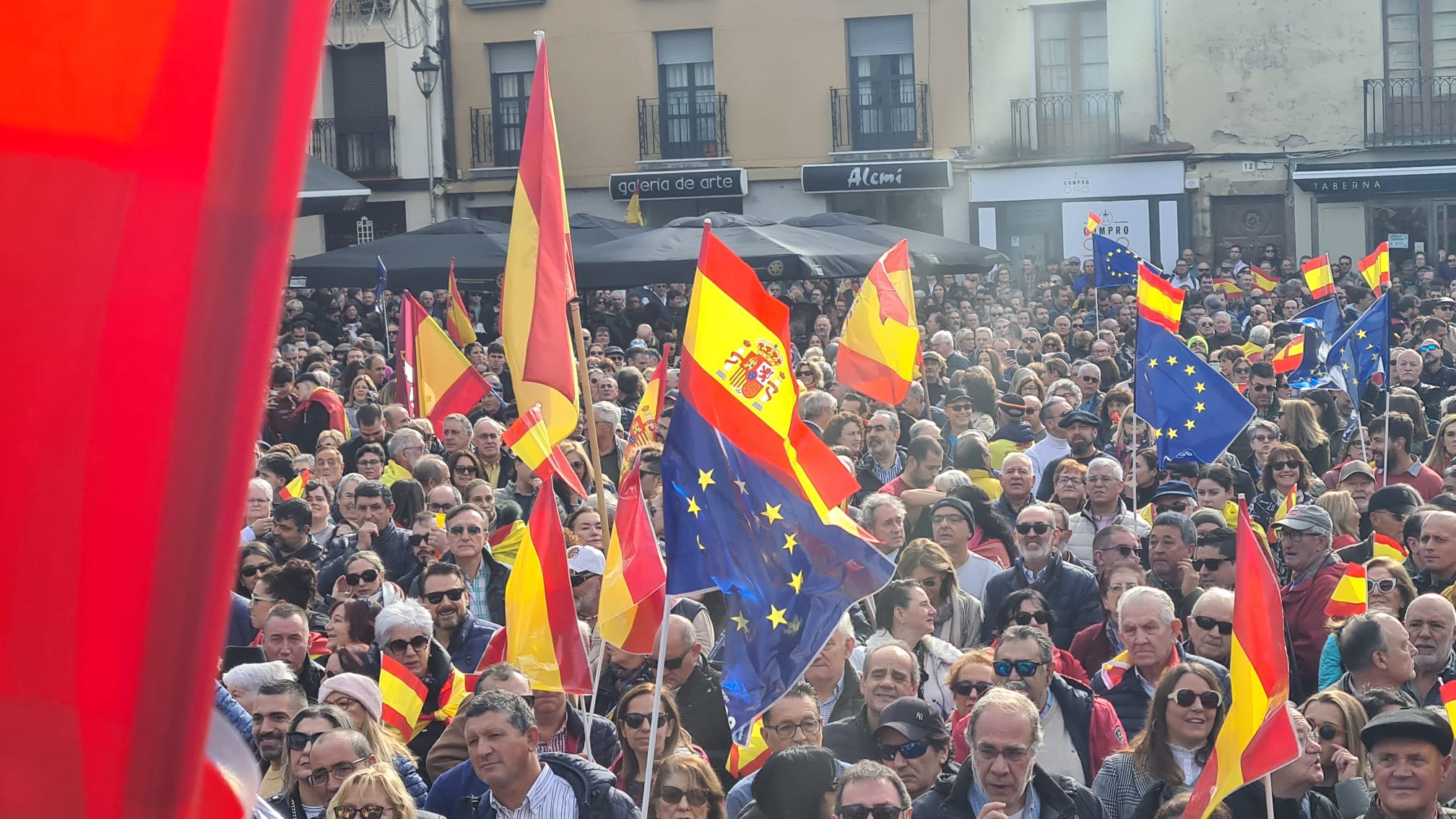 Concentración contra la amnistía en León