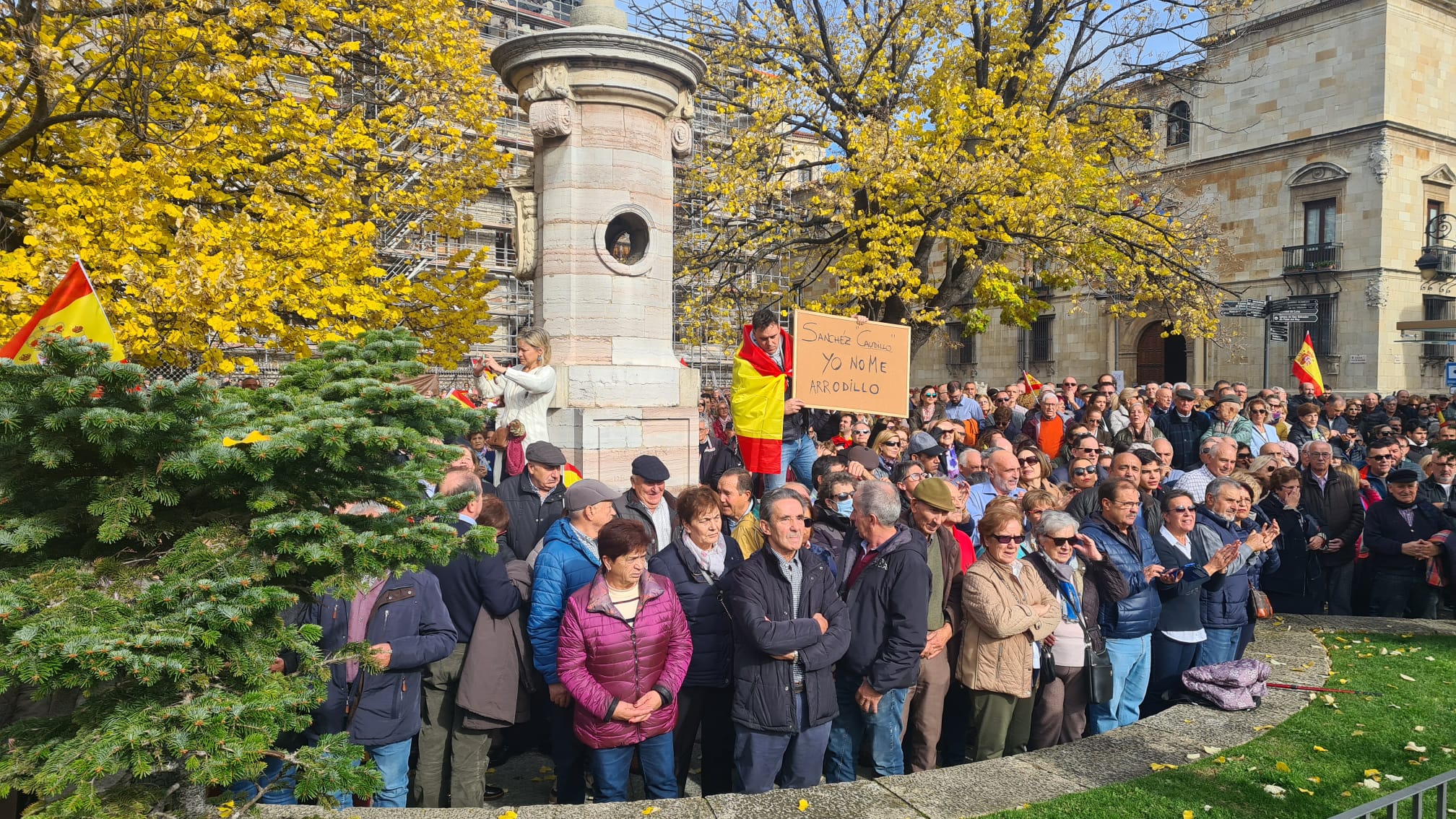 Concentración contra la amnistía en León