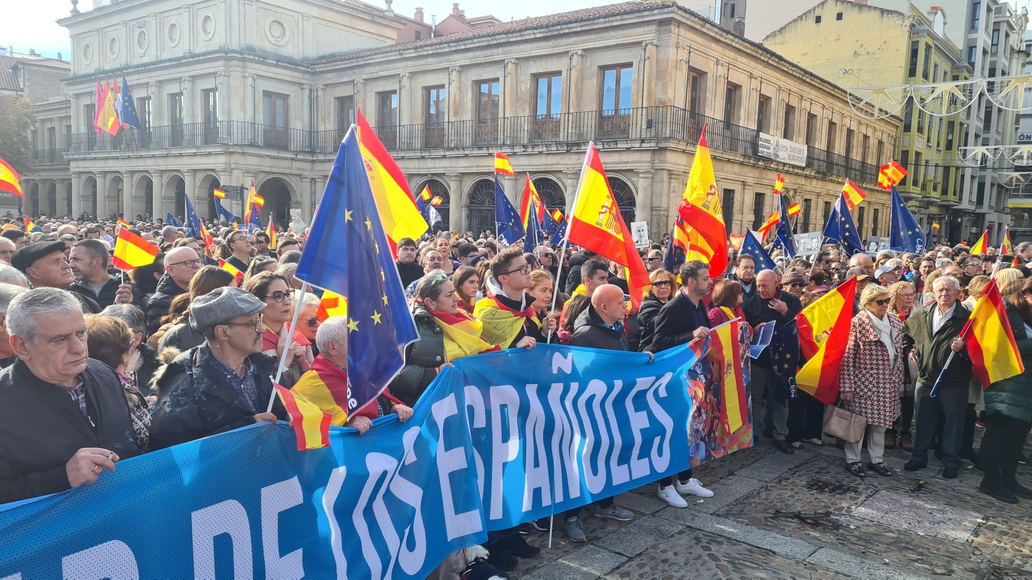 Concentración contra la amnistía en León