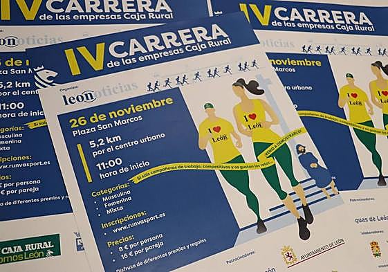 Cartel de la IV Carrera de las empresas Caja Rural